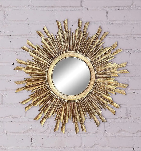 Gold Sunburst Mirror Wall Decor